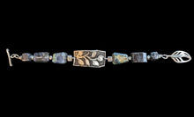 blue labradorite leaf & vine bracelet