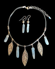 leaves & kyanite set