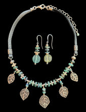 leaves & roman glass set