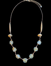 light blue african glass set