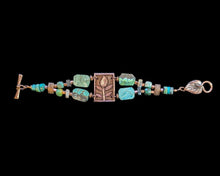turquoise lotus bracelet