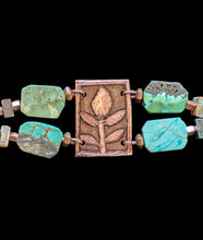 turquoise lotus bracelet
