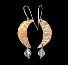 carved aquamarine moon & stars set