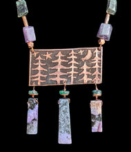 charoite moon & pines set