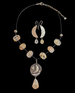 Moon & Rutilated Quartz Set
