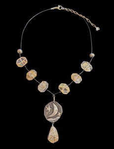 Moon & Rutilated Quartz Set