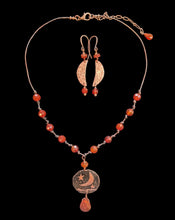 moon & stars carnelian set