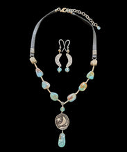 moon & stars blue opal set