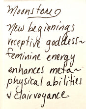 snowflake & moonstone set