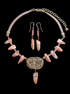 Moth & Rhodochrosite Set