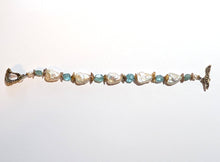 pearl & apatite bracelet