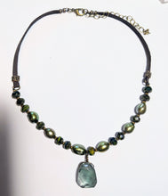 blue fluorite & pearl set