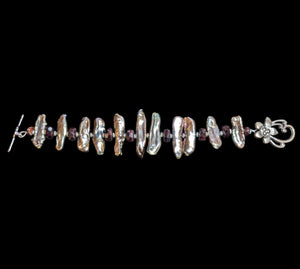Pearl & Garnet Bracelet
