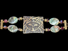 ruby in zoisite fox bracelet