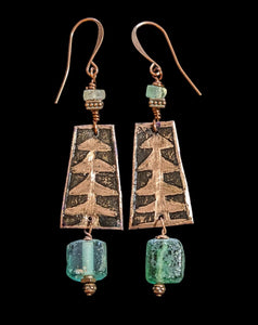 Pine Tree & Roman Glass Set