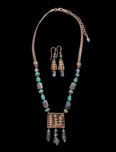 Pine Trees & Iolite Set