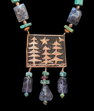 pine trees & iolite set