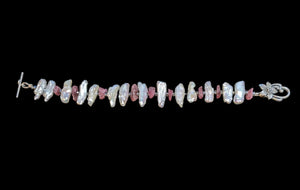 Pearl & Pink Tourmaline Bracelet
