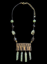 prehnite & tourmaline trees set