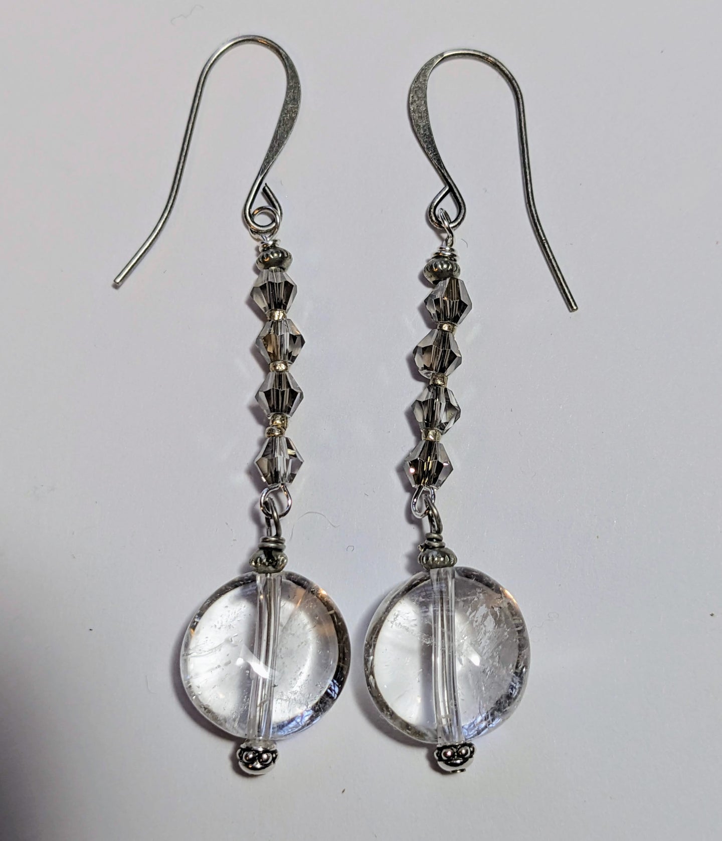 quartz & crystal earrings