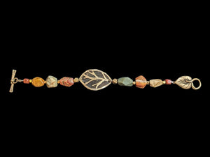 Red Creek Jasper Leaf Bracelet