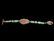 fish & roman glass bracelet