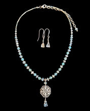 snowflake & blue stone set