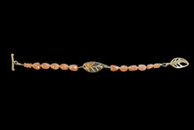 leaf & sunstone bracelet