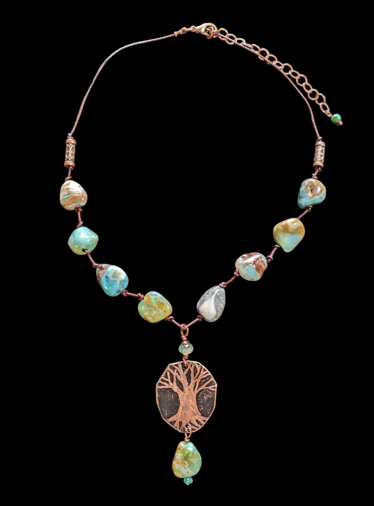 tree & blue opal set