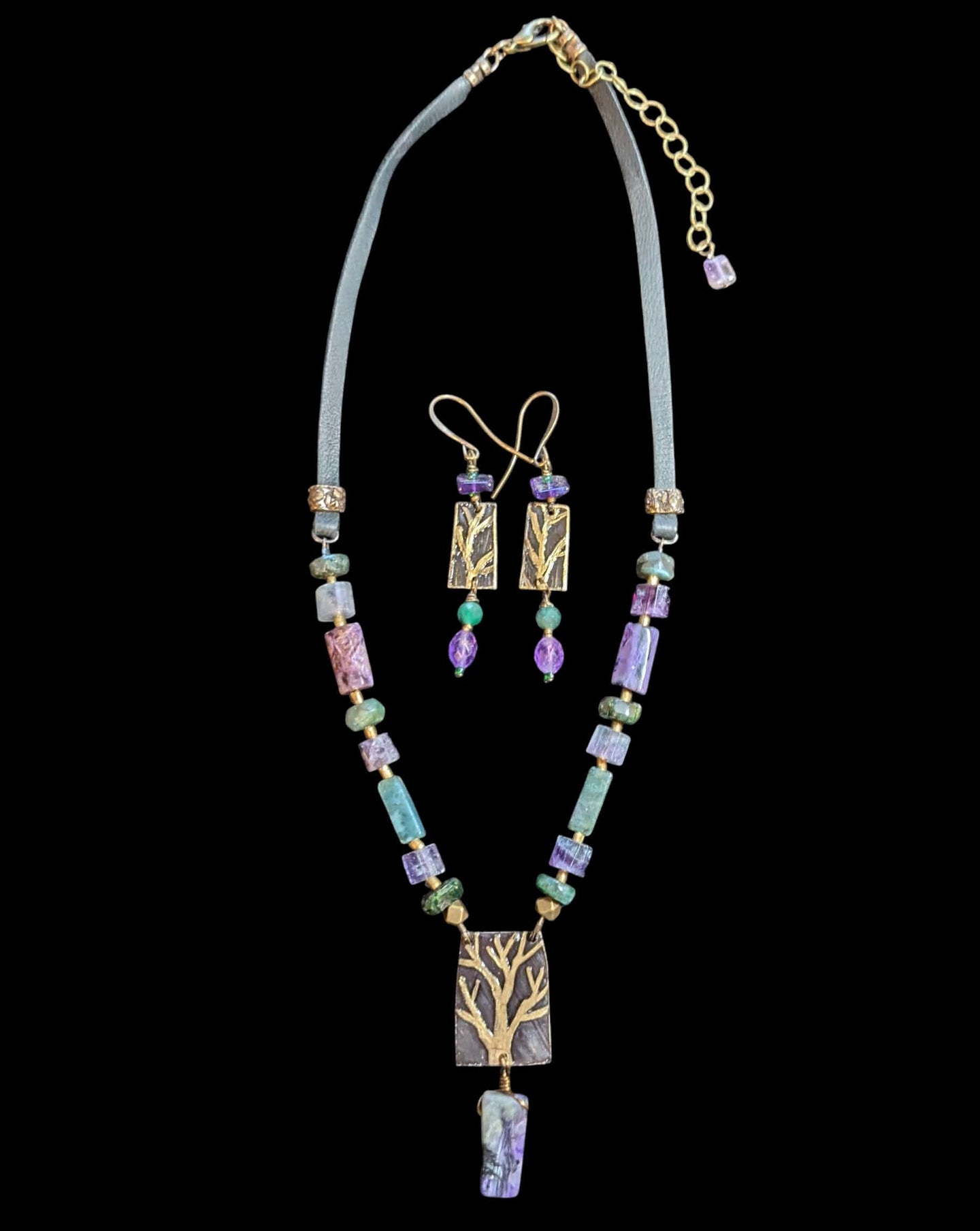 tree & charoite set