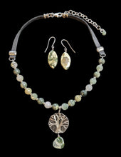 tree & moss agate set