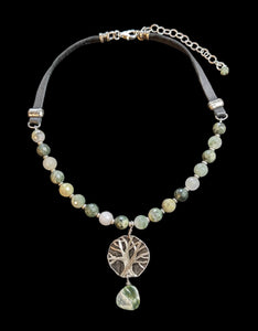 Tree & Moss Agate Set