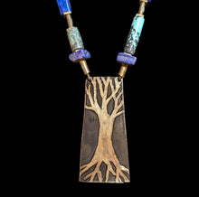 brass tree & turquoise set