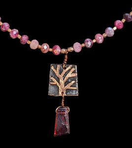 Tree & Pink Tourmaline Set