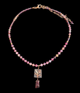 Tree & Pink Tourmaline Set