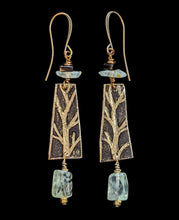 prehnite & tourmaline trees set