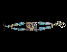 roman glass tree bracelet
