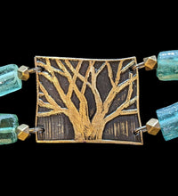 roman glass tree bracelet