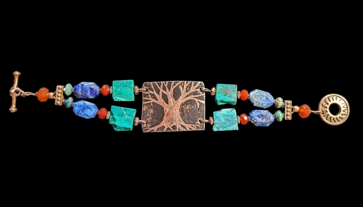 tree of life mixed stones bracelet
