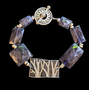 Trees & Iolite bracelet