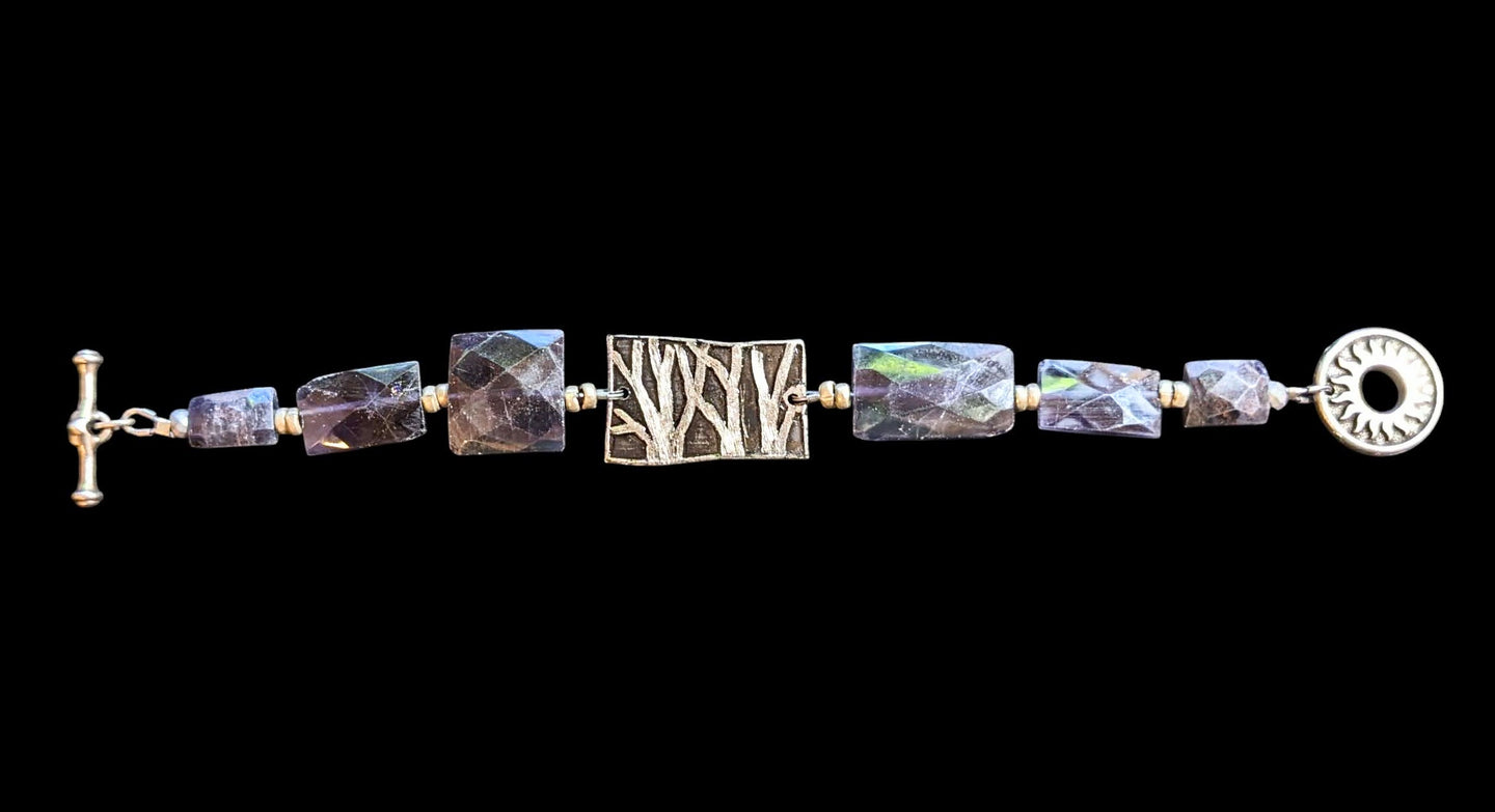 trees & iolite bracelet
