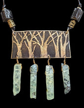prehnite & tourmaline trees set