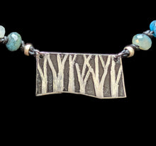 azurite in calcite trees set