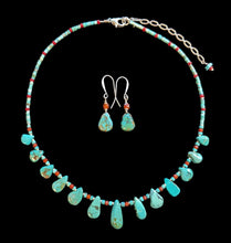 turquoise teardrop set