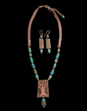 turquoise tree set