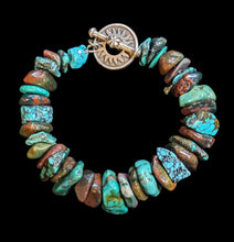 turquoise & bloodstone sun bracelet