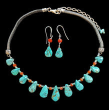 turquoise teardrop set