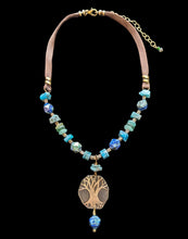 blue stones & roman glass tree set