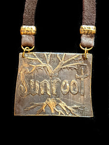 Brass Tree Pendant Necklace