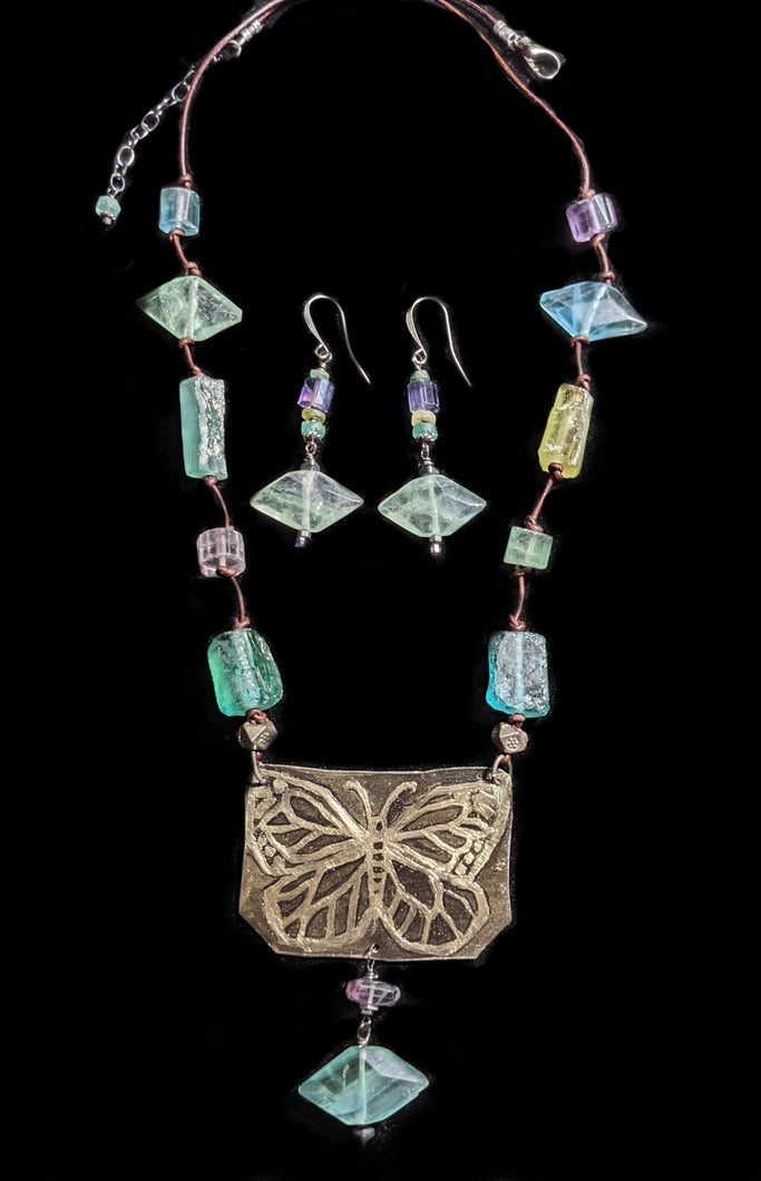 Butterfly & Fluorite Set - Sunroot Studio